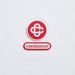 Casablanca Logo Patch Oversized Tee - White