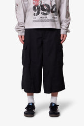Extra Long Cargo Shorts - Black