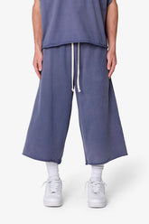 Extra Long Sweatshorts - Washed Navy