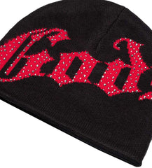 Godspeed Forever OG Logo Studded Beanie Black/Red