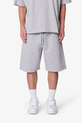 Heavy Basic Sweatshorts - Marled Grey