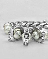 MICRO SPIKE PEARL BRACELET
