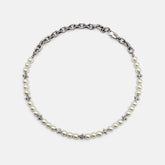 MINI CROSS PEARL NECKLACE