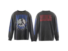 Saint Michael "NOTHING" Long Sleeve - Black