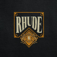 Rhude Playing Card Tee - Vintage Black / Yellow