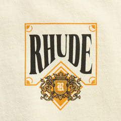Rhude Playing Card Tee - Vintage White / Yellow