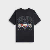 Rhude USA Sailing Icon Tee - Vintage White / Black