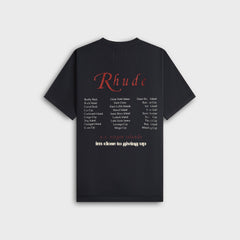 Rhude Usvi Regatta Tour Tee - Vintage Black / White / Red