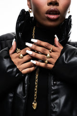 SPIKE HEART RING