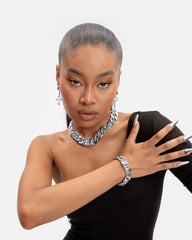 RR MONOGRAM CUBAN LINK BRACELET