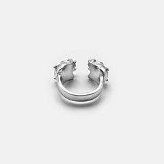 DOUBLE DEMON SKULL RING