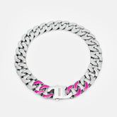 CHUNKY CUBAN CHAIN PINK