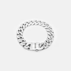 RR MONOGRAM CUBAN LINK BRACELET