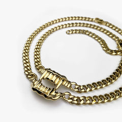 BITE ME DUAL CUBAN CHAIN