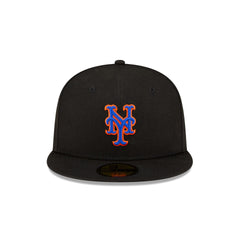 New York Mets Authentic Collection Alt Black 59FIFTY Fitted Hat