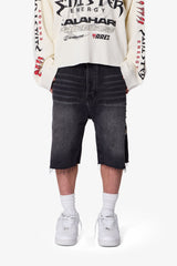 Baggy Mojave Denim Shorts - Black