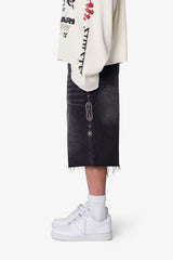 Baggy Mojave Denim Shorts - Black