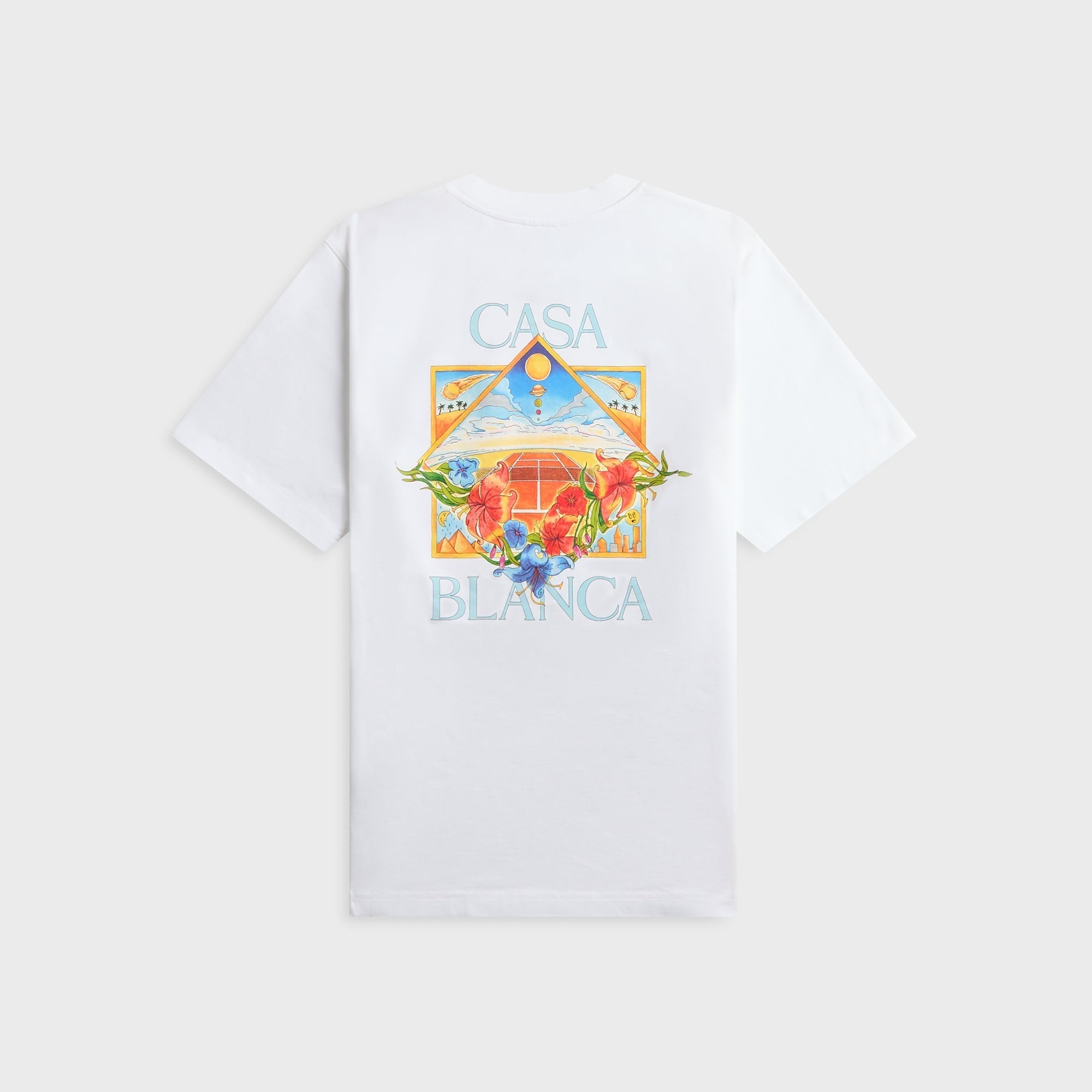 Casablanca Tennis Landscape Classic Tee - Bright White