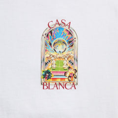 Casablanca Tennis Landscape Classic Tee - White