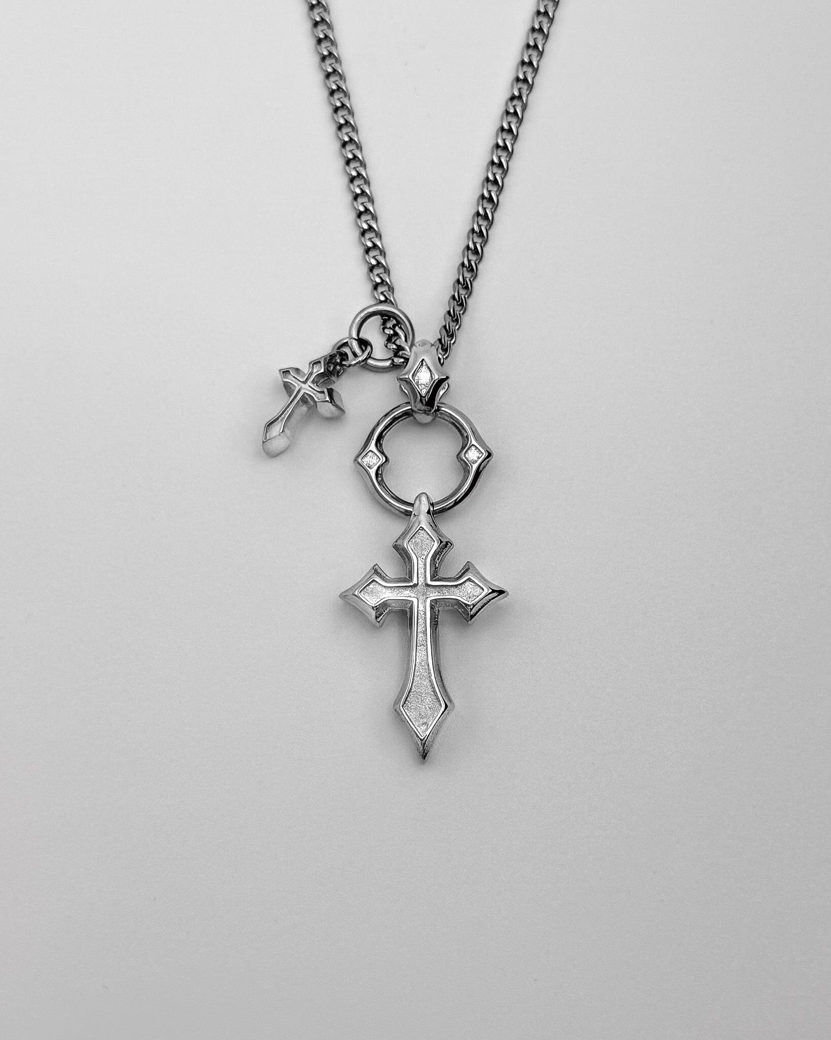 DUAL CROSS NECKLACE