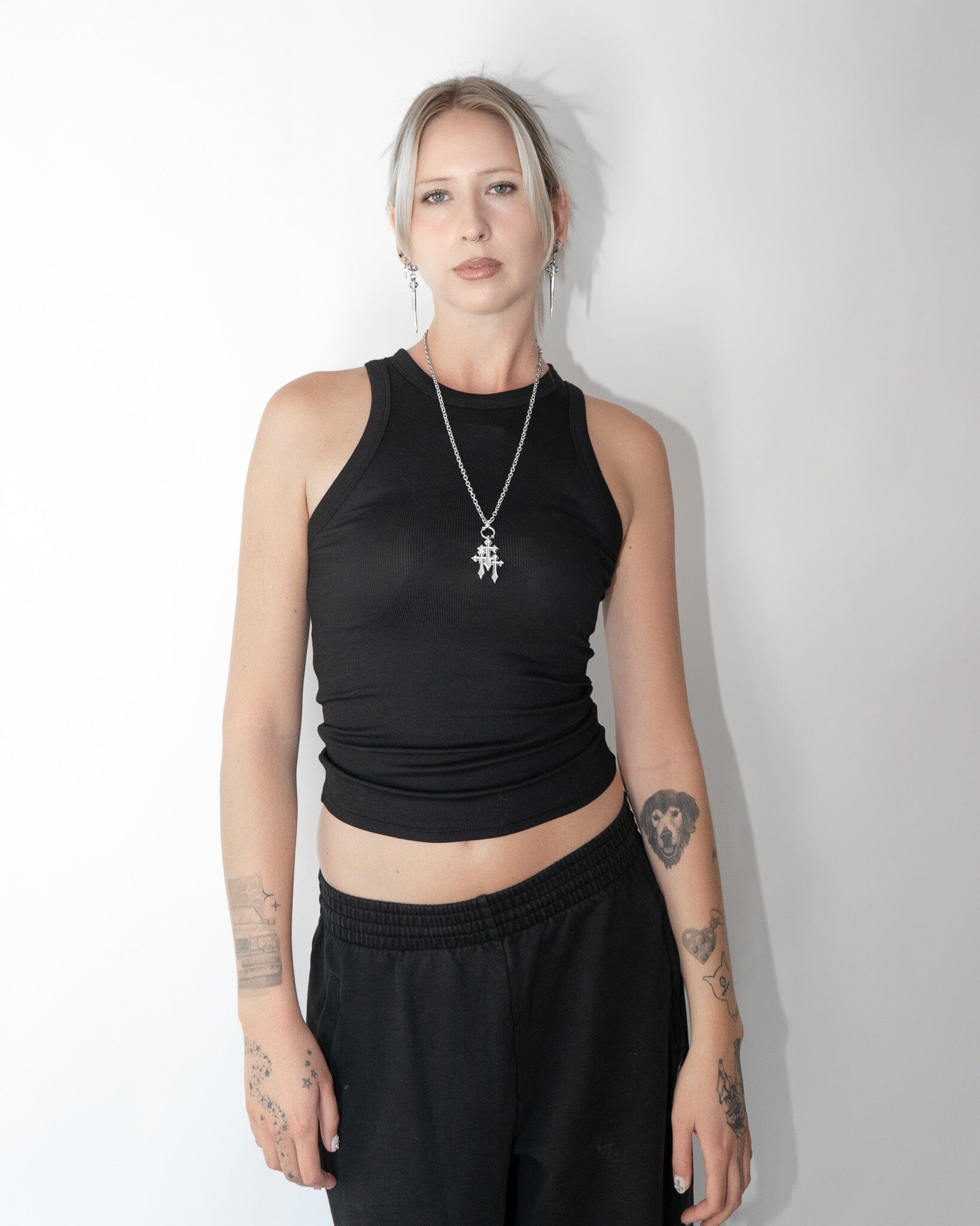 TRIPLE CROSS NECKLACE