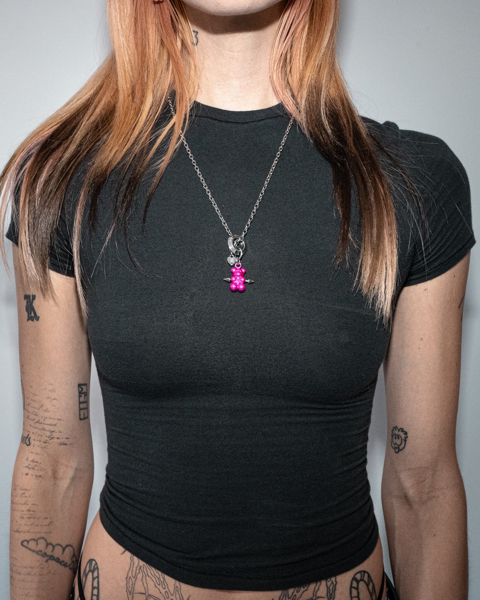 PIERCED GUMMY BEAR NECKLACE