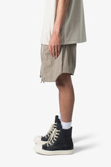 Front Pocket Geo Shorts - Olive