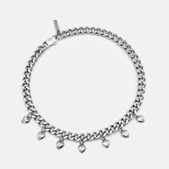 HEART CHARM CUBAN CHAIN