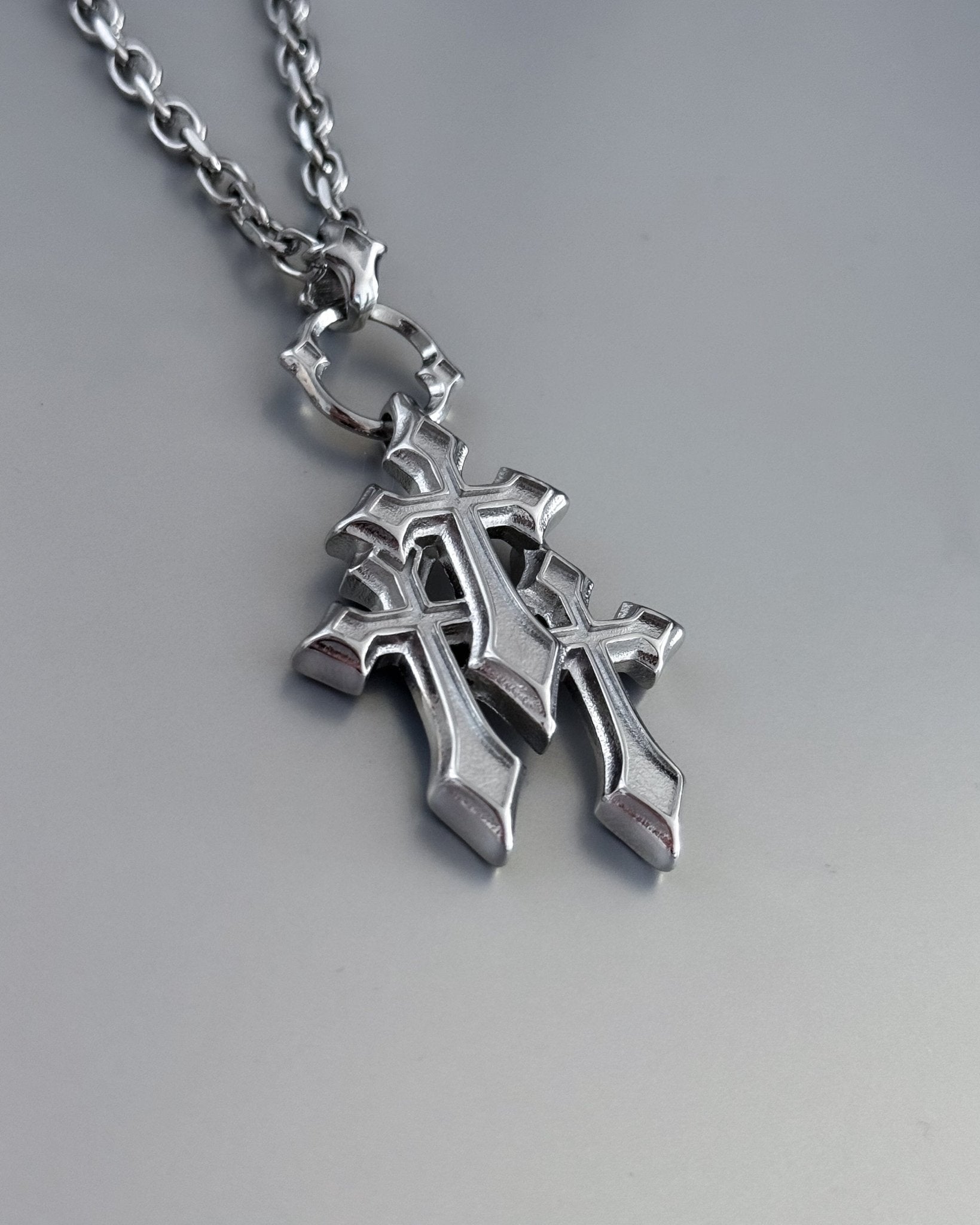 TRIPLE CROSS NECKLACE