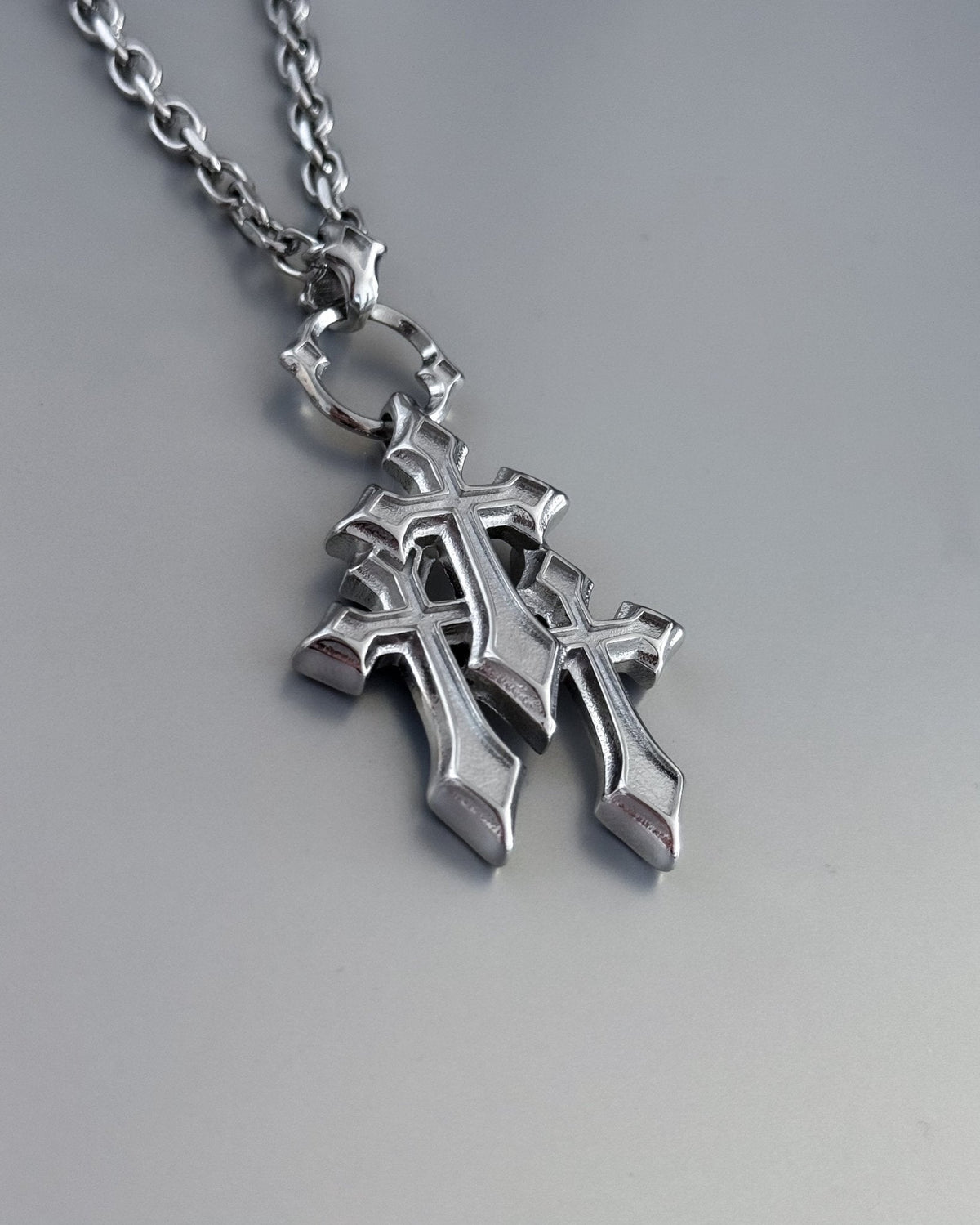TRIPLE CROSS NECKLACE