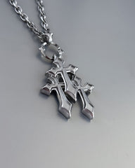TRIPLE CROSS NECKLACE