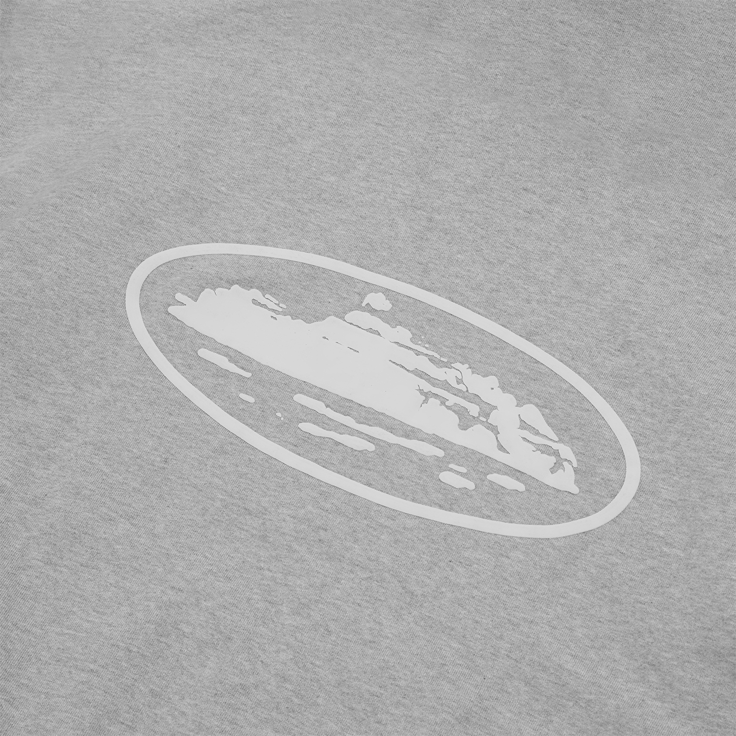 ISLAND PUFF PRINT ZIP HOODIE [HEATHER GREY]