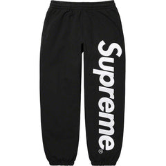 Supreme Vertical Logo Sweatpants – Black / White