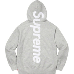 Supreme Vertical Logo Hooded Sweatshirt – Grey / White