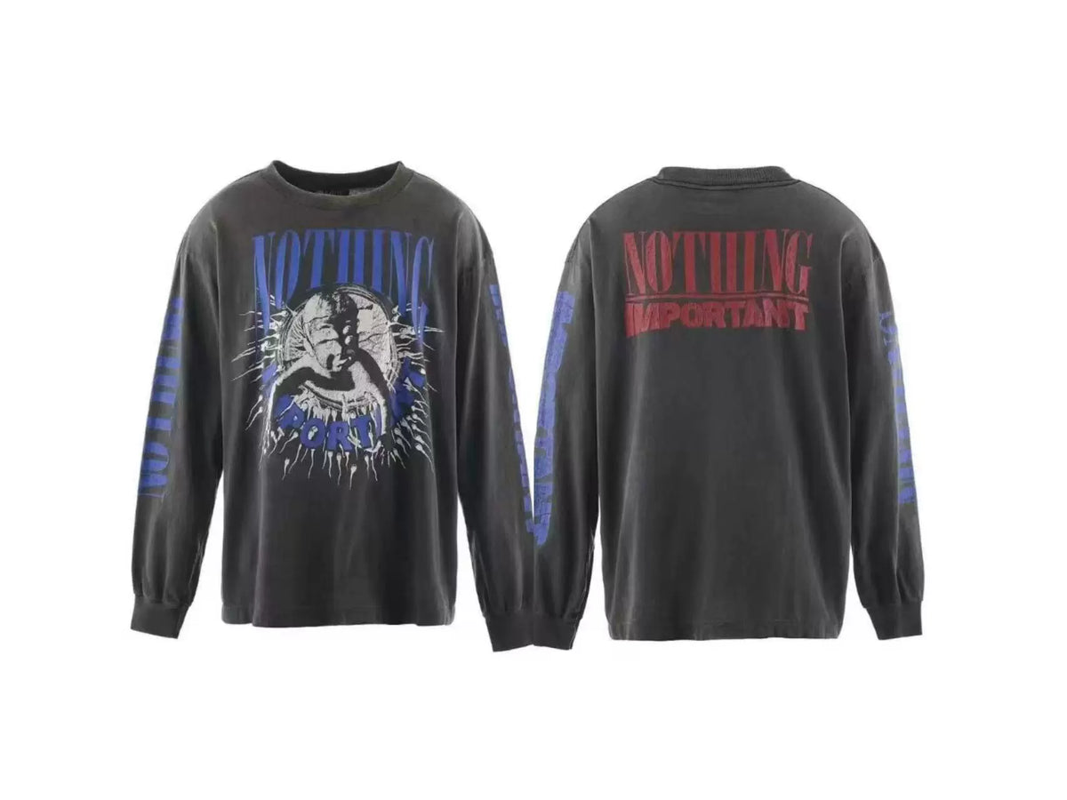 Saint Michael "NOTHING" Long Sleeve - Black