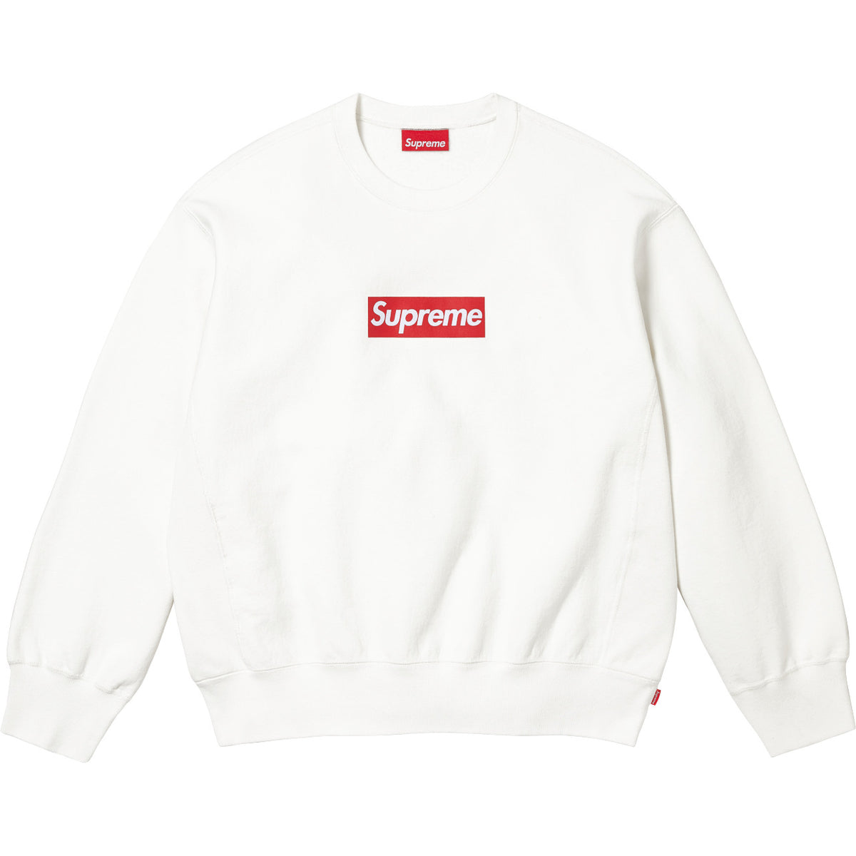 Supreme Box Logo Crewneck – Off-White/Red