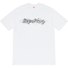 Supreme Smoke Logo T-Shirt – White / Silver