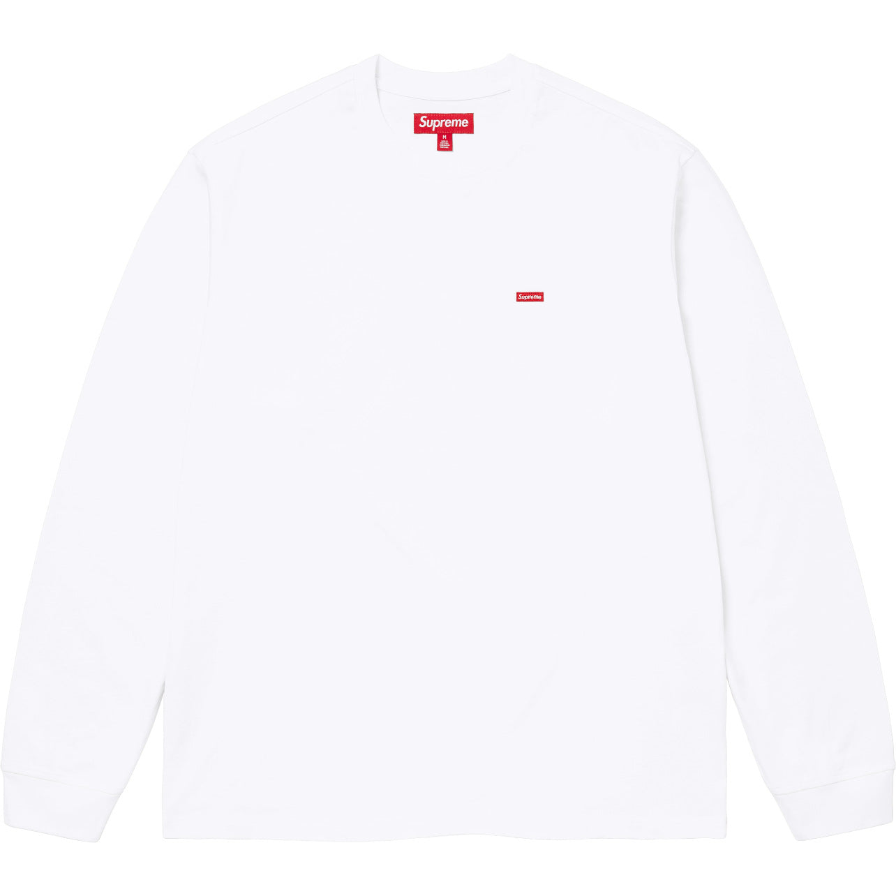 Supreme Small Box L/S Tee – White