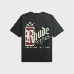 Rhude Fumar 91 Tee - Vintage Black / White / Red