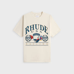 Rhude USA Sailing Icon Tee - Vintage White / Black