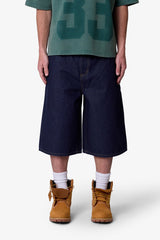 Raw Ultra Baggy Denim Shorts - Rinsed Indigo