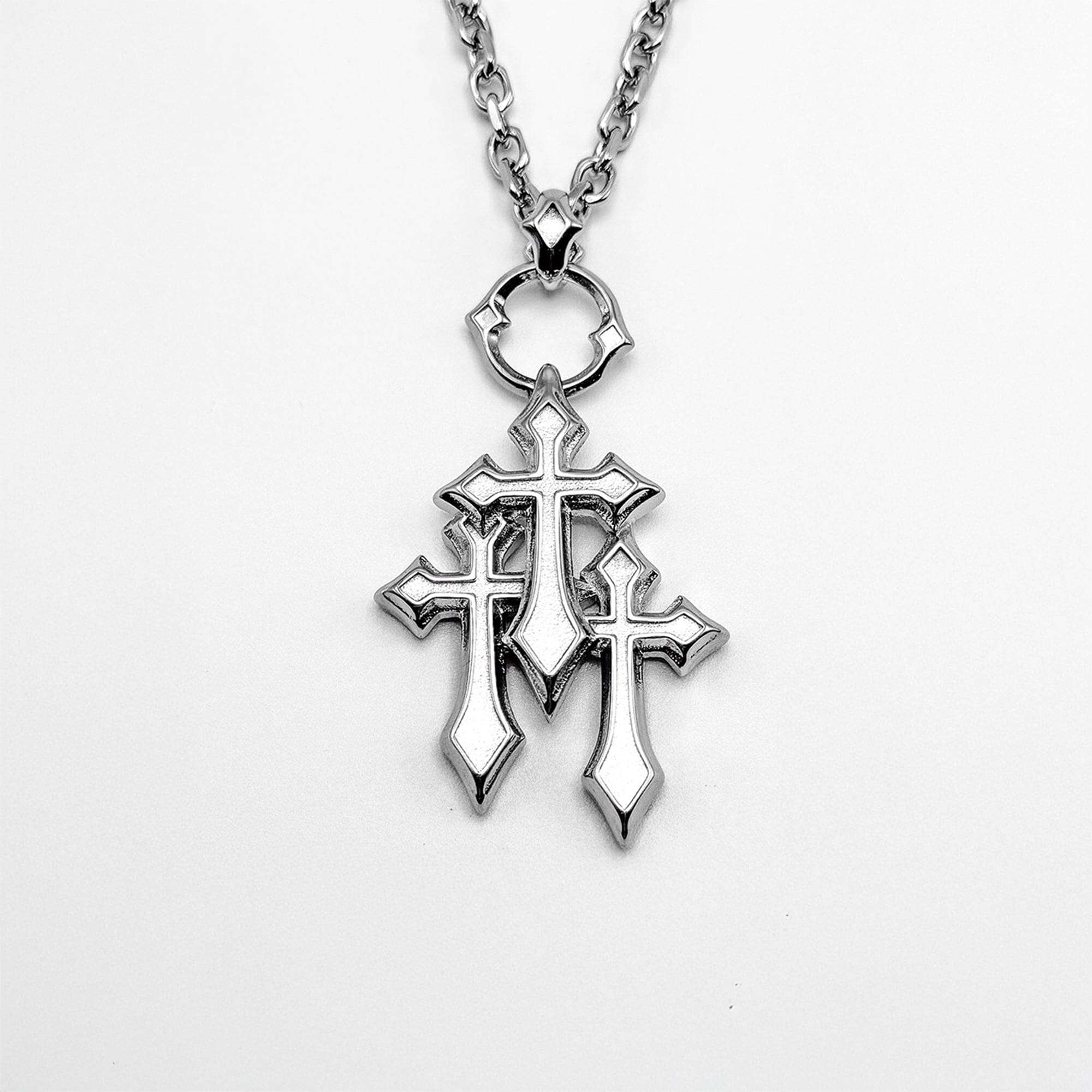 TRIPLE CROSS NECKLACE