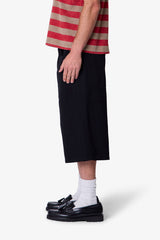 Ultra Baggy Paneled Chino Shorts - Black