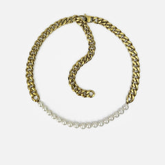 PEARL CUBAN CHAIN