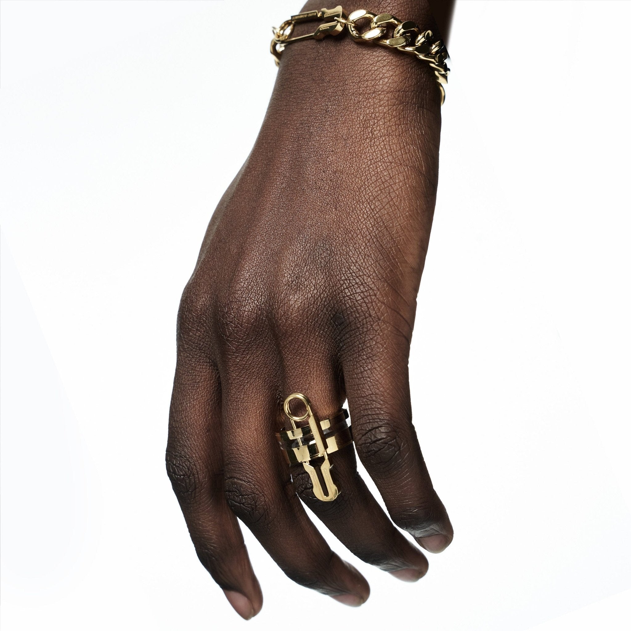 SAFETY PIN RING