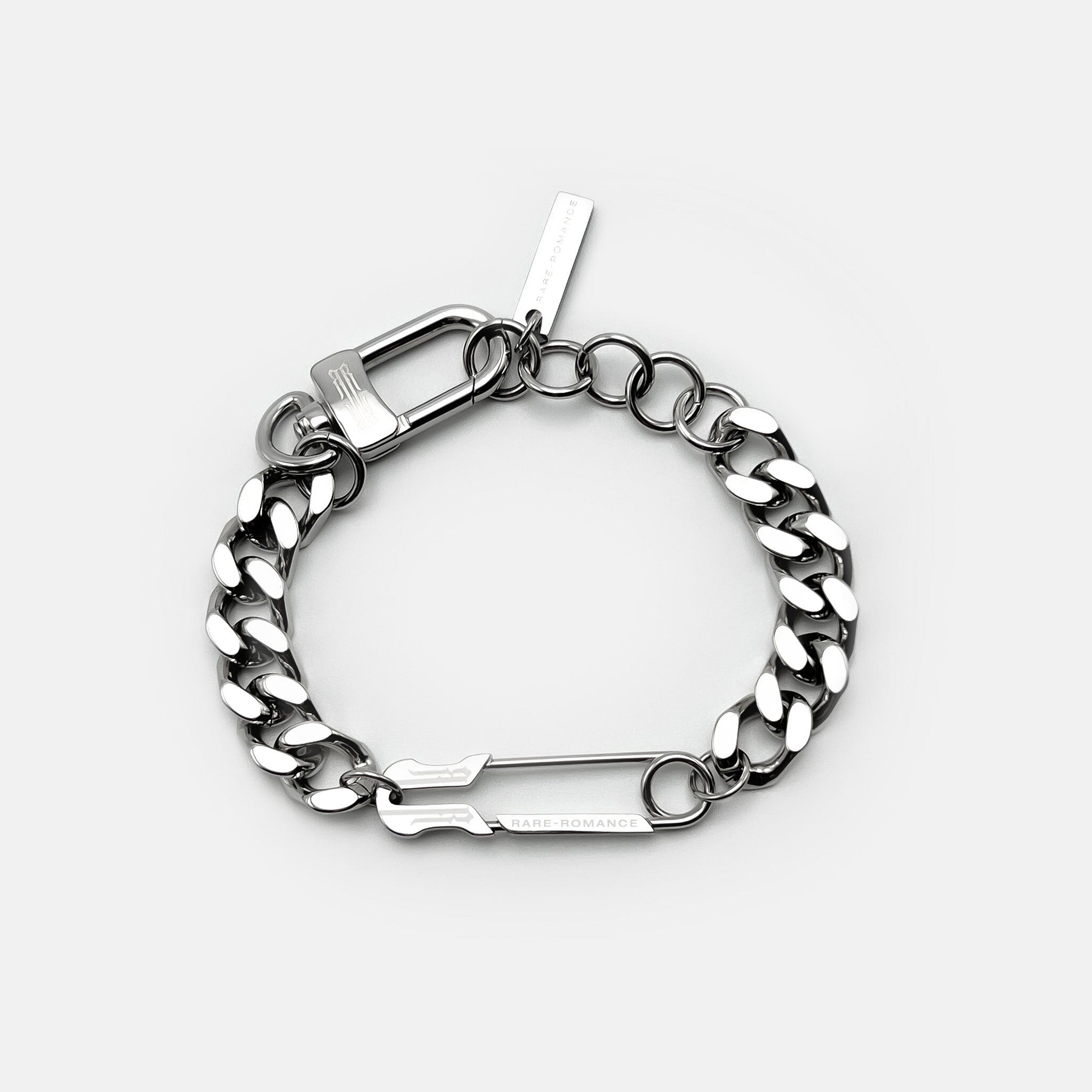 SAFETY PIN CHUNKY CUBAN BRACELET