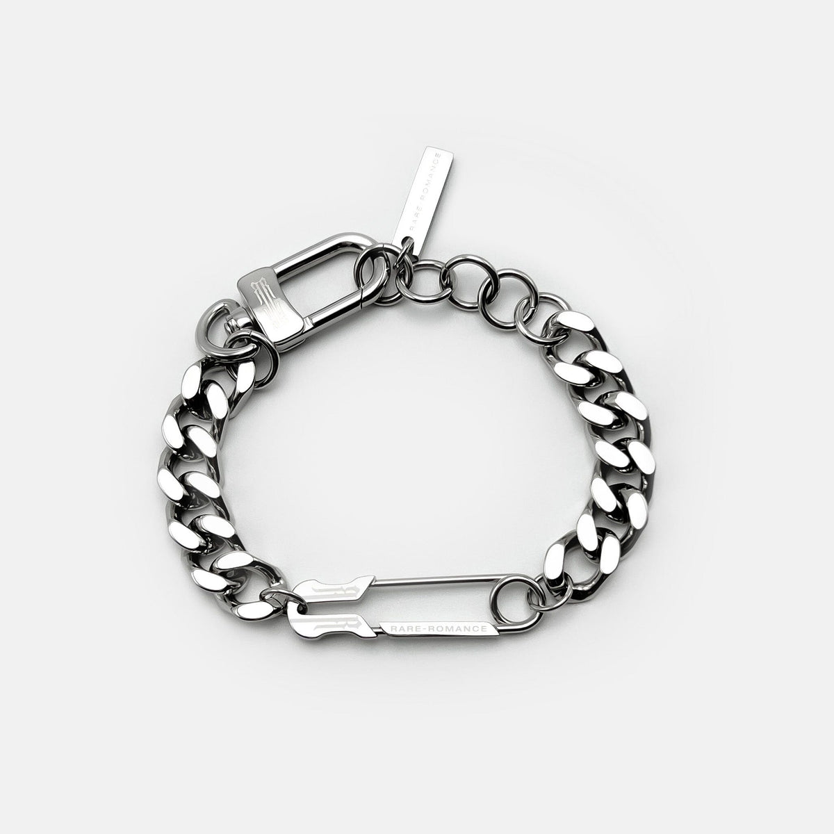 SAFETY PIN CHUNKY CUBAN BRACELET
