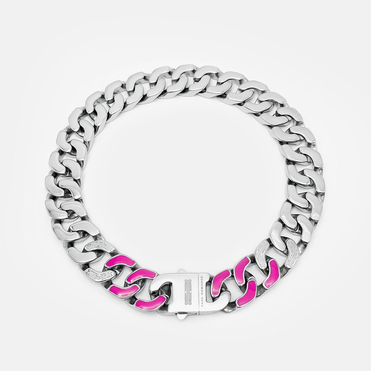 CHUNKY CUBAN CHAIN PINK