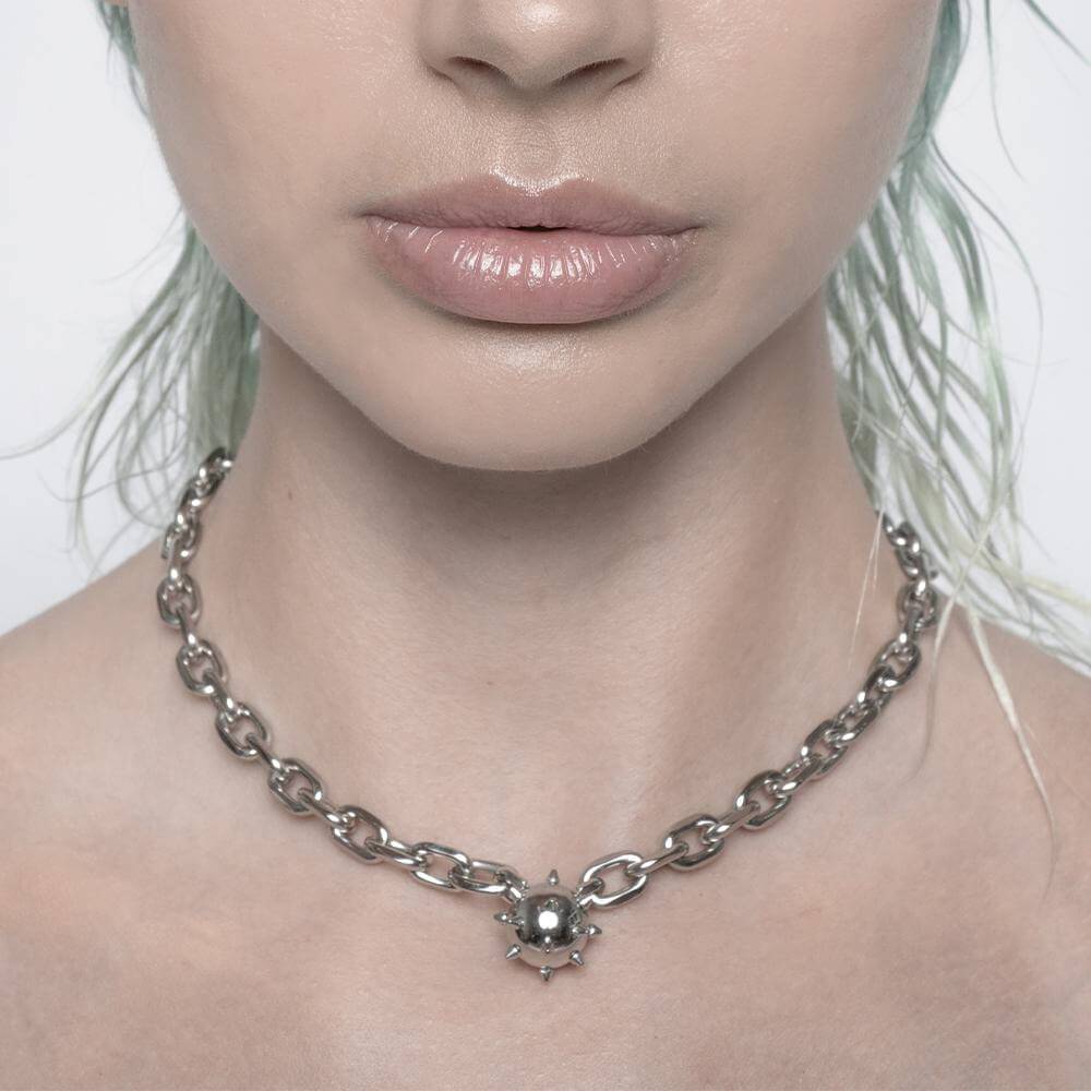 SPIKE BALL NECKLACE