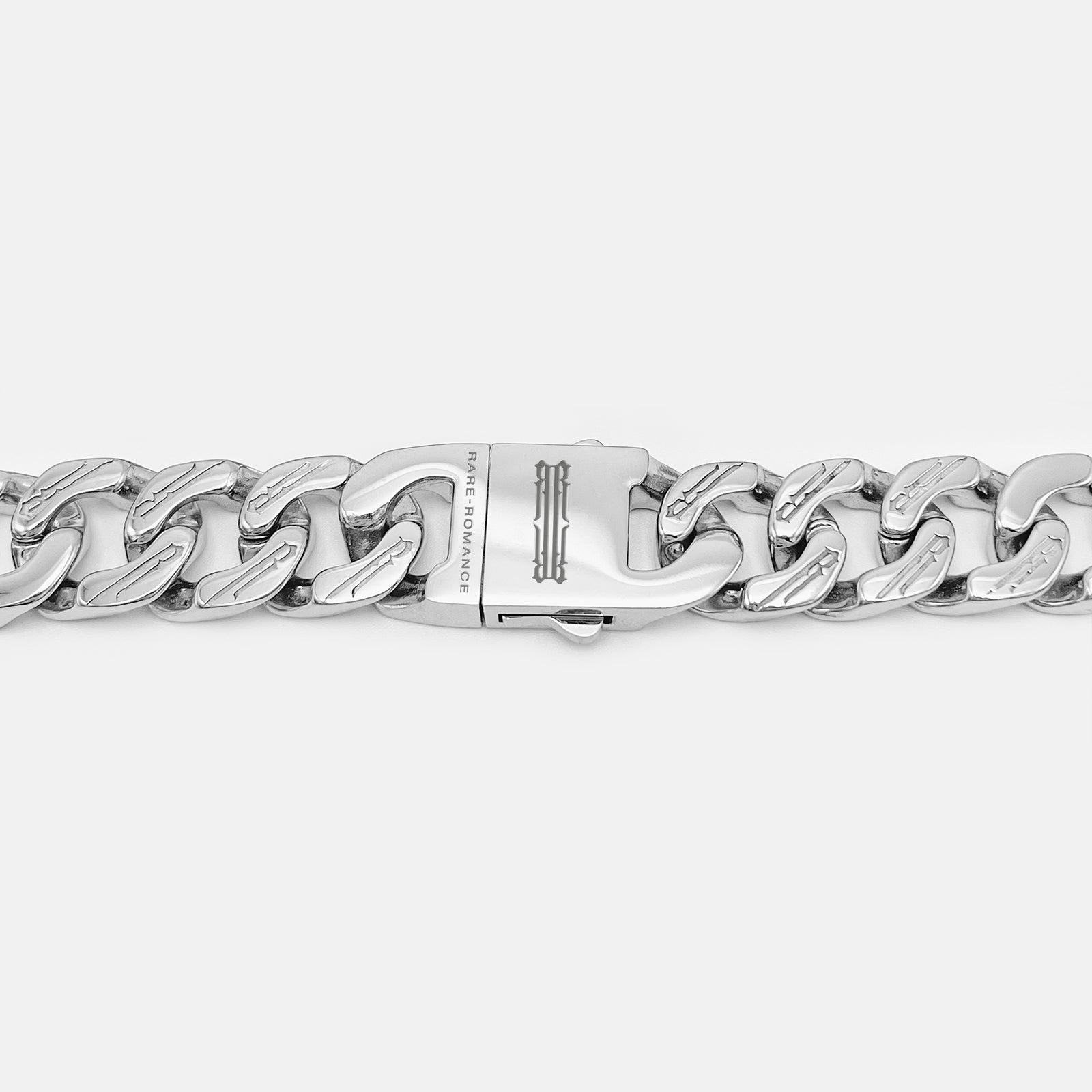 RR MONOGRAM CUBAN LINK BRACELET